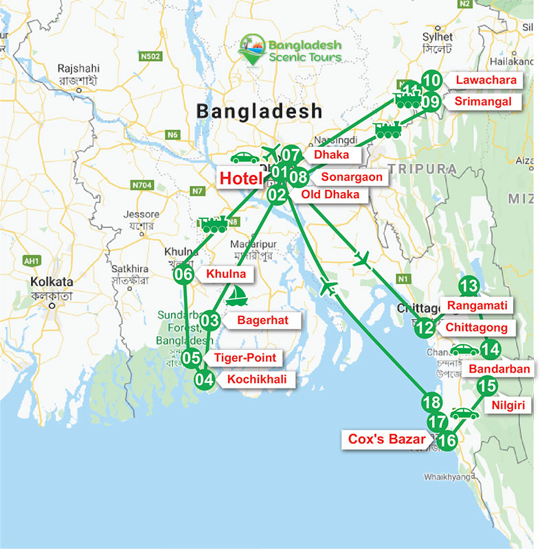 bangladesh tour schedule