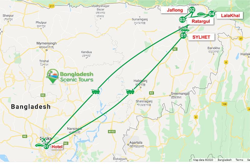 sylhet tour package from dhaka